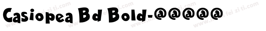 Casiopea Bd Bold字体转换